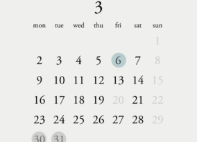 3月の店舗営業日　大塚美術